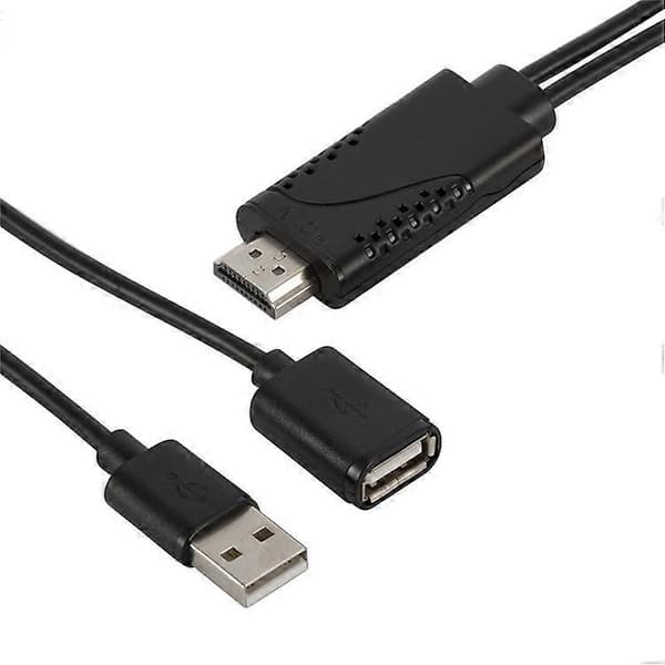 1080P USB hunn til HDMI hann HDTV videoadapterkabel for Android IOS smarttelefon og nettbrett MultiColor