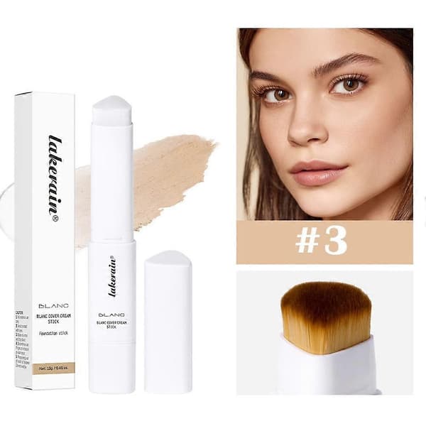 Fargeendrende foundationstift med dobbel ende #3 Natural