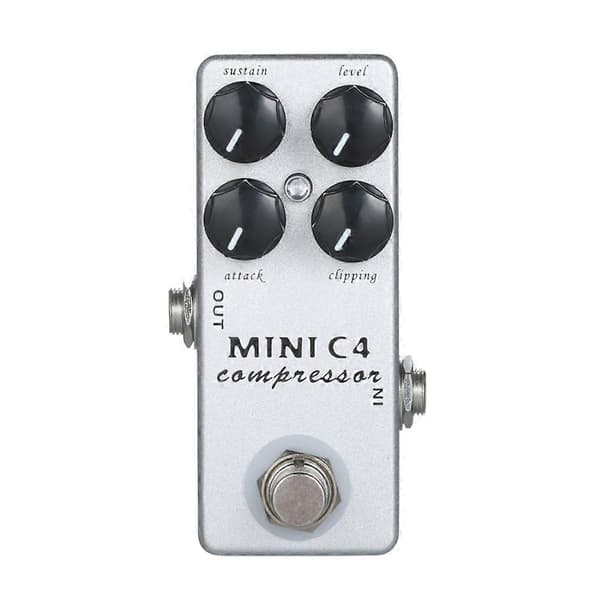 MOSKY Audio MINI C4 Kompressor Gitarr Effektpedal True Bypass Gitarreffekter Silver