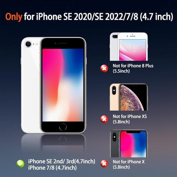 Magnetic Case for iPhone SE (2022/3rd/2020/2nd Gen.), iPhone 8 & 7 - MagSafe Compatible, Shockproof