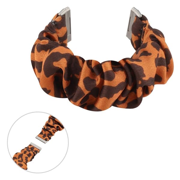 Hårbåndsmotiv urrem til Fitbit Versa 3 - brun leopard Brun brown