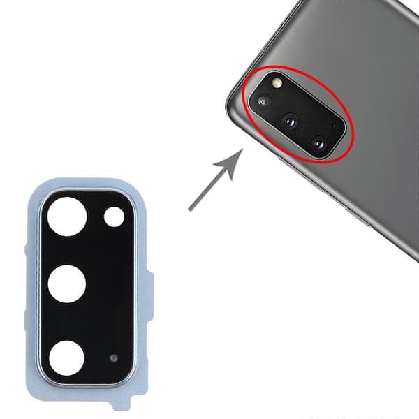 Kameradæksel til Samsung Galaxy S20 Blue