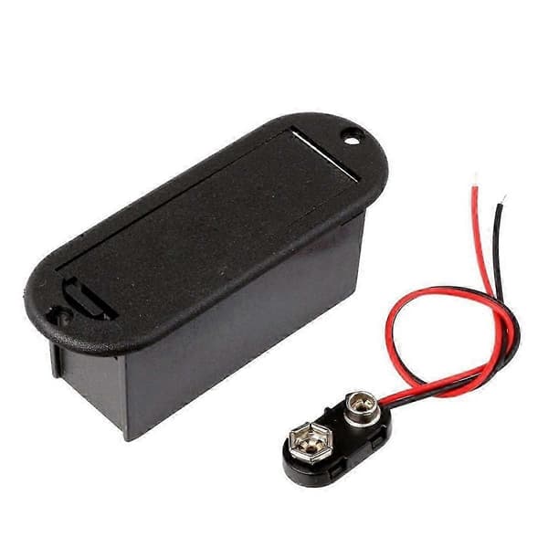 9V batterihållare för aktiv gitarrbaspickup