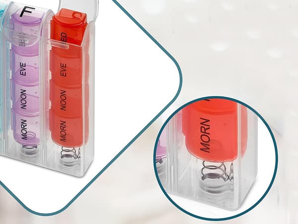 Dosett / Medicinbox - Medicinförvaring - 4 tidpunkter per dag_MGF