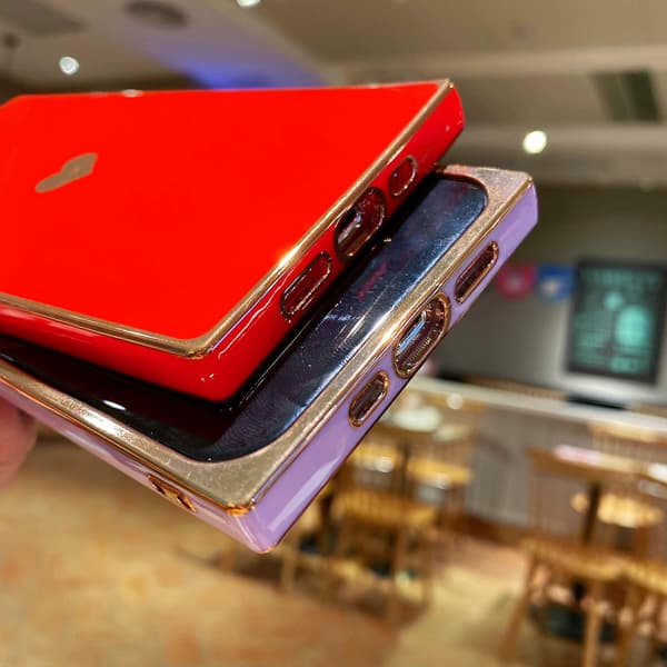 Firkantet etui til iPhone 13 Pro Max, søde etuier Fuld linsebeskyttelse - Candy Wh JQW