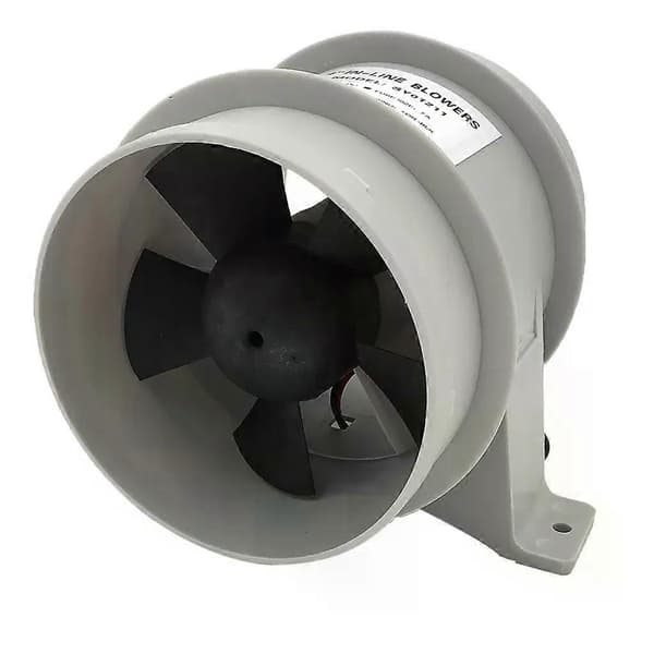 4 tommer lydløs inline blæser 12V støjsvag luft-turbofan til luftcirkulation i