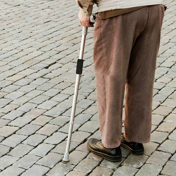 Håndtakspolstringer for eldre rullator, utendørs håndtaksdeksler for mobilitetsscooter og stokktilbehør