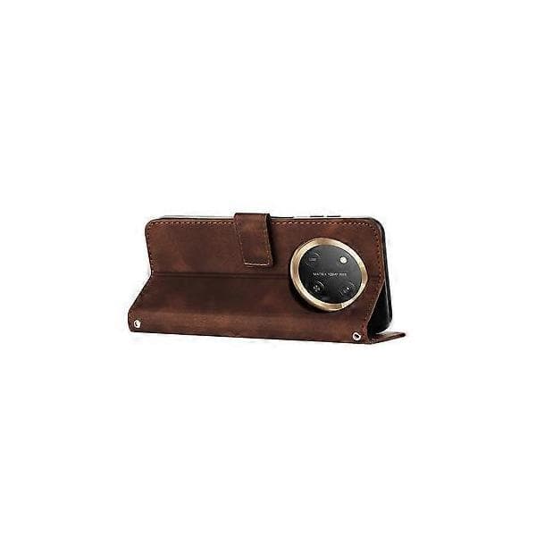 Case for Honor Magic 7 Lite Protective Flip Soft PU Leather Phone Case Compatible with Honor Magic 7 Lite - Brown Brown