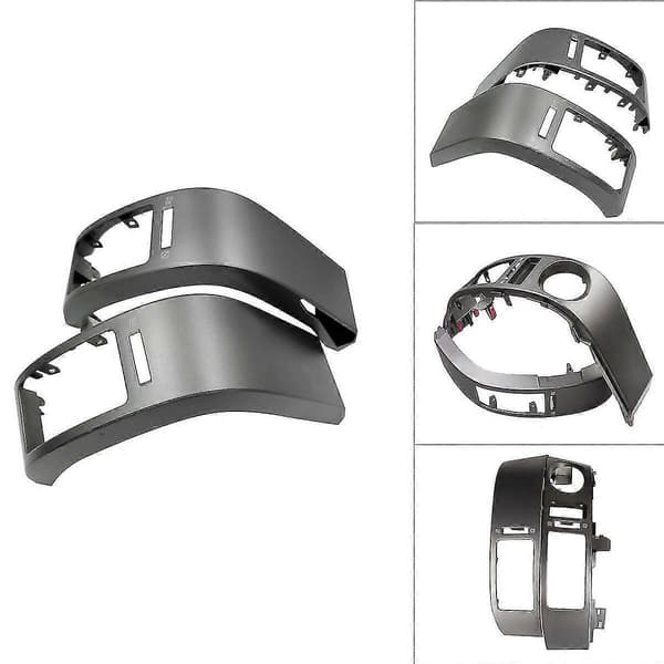 4st Bilens Mittinstrumentbräda Luftventiler Trim Ram Set För Prius 2004-2009 Luftkonditioneringsutloppspanel Silver grå