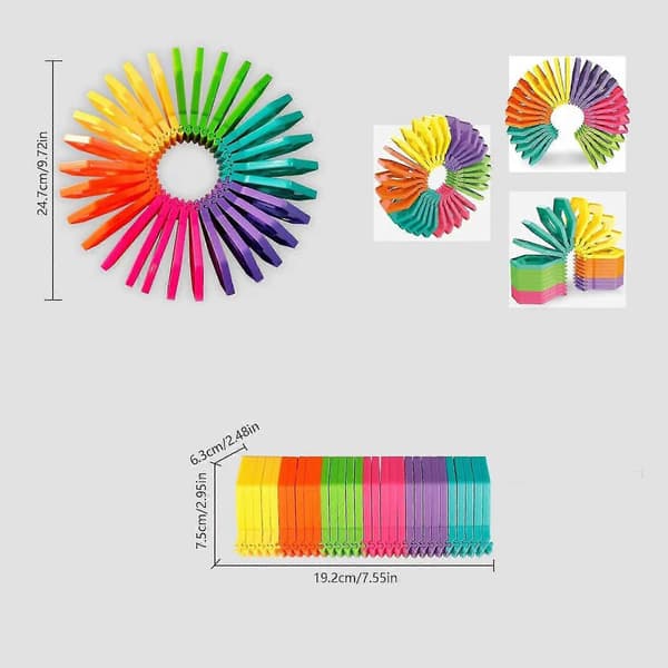 Finger Sensoriske Leker Plast Flerfarget Fidget- og Sensoriske Leker for Barn