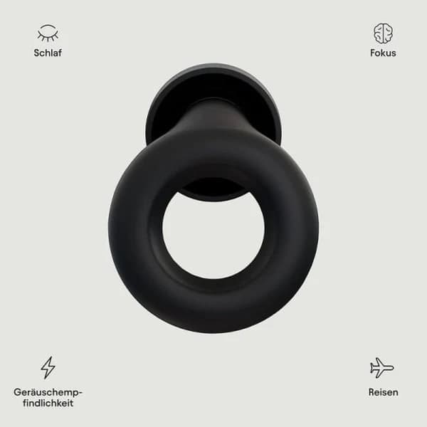 Loop Experience - Noise-reducing earplugs (18 dB) - In-Ear Hearing Protection - Black