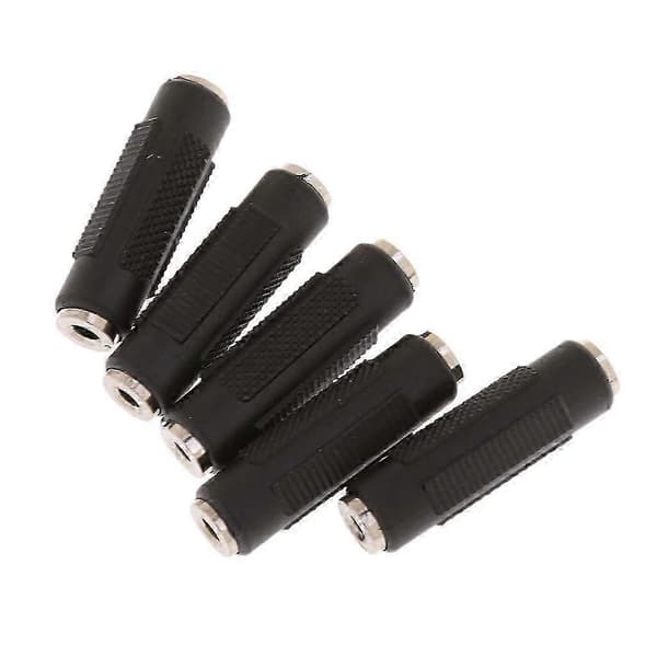 3x 5X Socket til Socket Stereo 1/8 \"3,5 Mm Stik Audio Stik