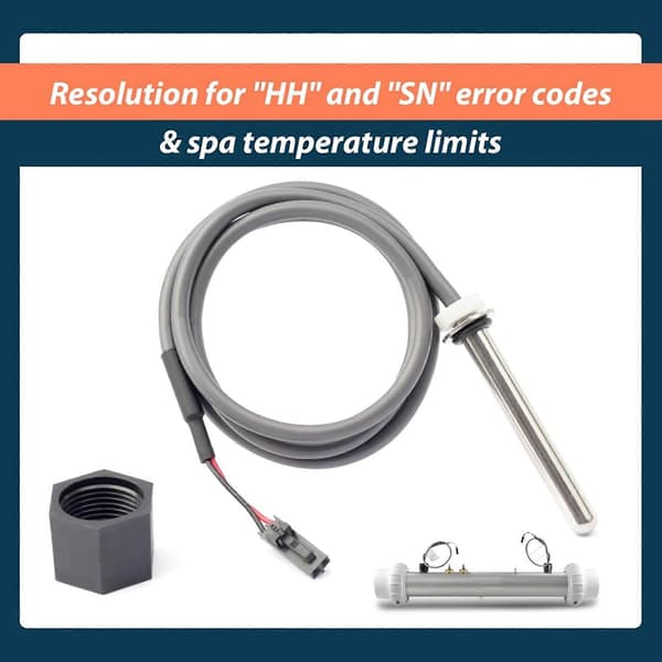2X Karbadsensor til Balboa Spa Varmelegeme M7 System med 24 tommer Kabel Temp/Høj Grænse, Karbadsensor til 30042 30382