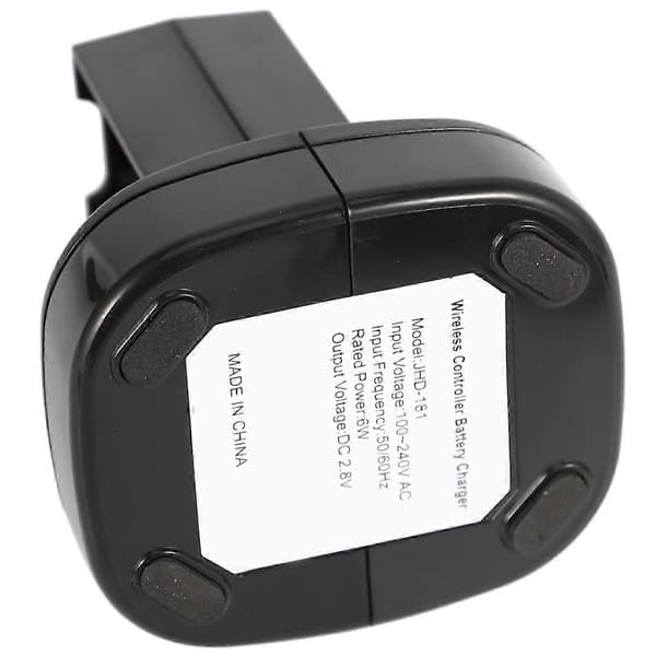 Dobbel laderdokkingstasjon med 2 stk 4800mAh oppladbart batteri LED-ladelys for Xbox 360-kontroller EU-plugg