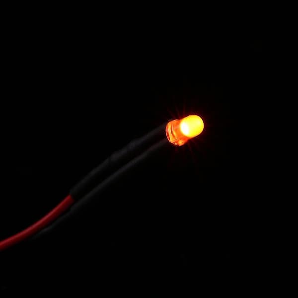 50kpl esijohdotettuja Dc12v diffusoituja LED-diodeja monivärisellä valolla 3mm oranssi(#2) Cy
