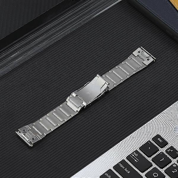 Titanium Stålrem til Garmin Forerunner 965/955/945/935 Silver