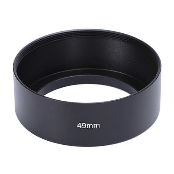 49mm Mount Standard Metal Modlysblænde til black