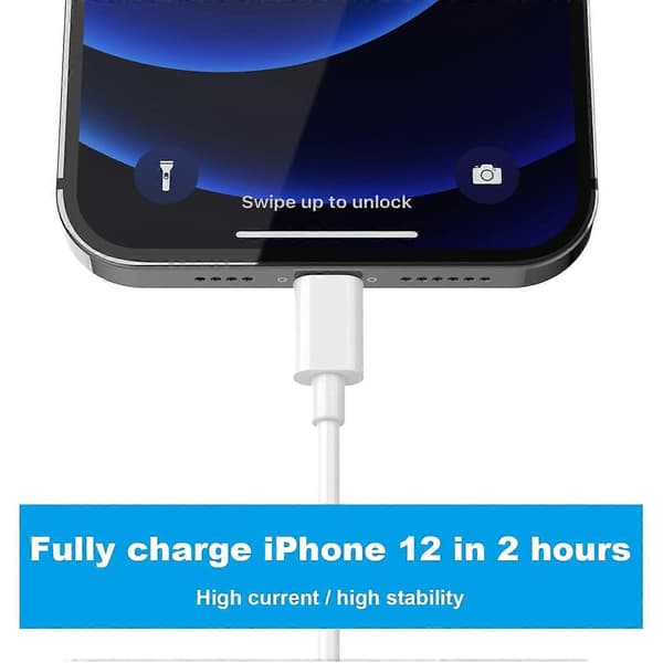 Apple MFi-certifierad iPhone-laddare 5-pack [1,8/1,8/1,8/3/3 meter] Förlängd Lightning-datakabel Snabbladdningskabel iPhone-laddningskabel för iPhone