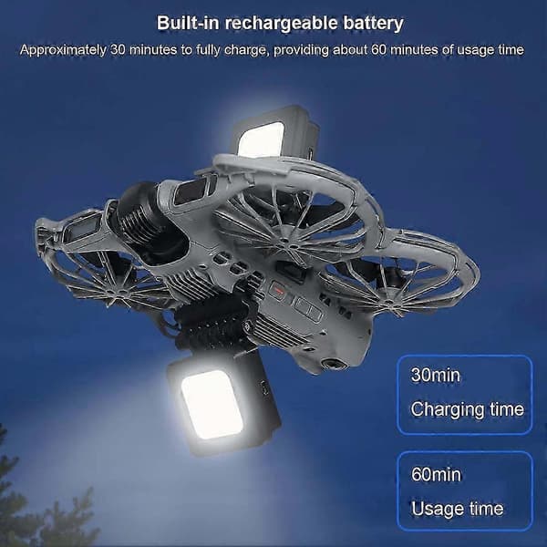 Natflyvelys kompatibel med DJI Neo 2 Drone, Navigations LED-lys, Strobe Anti-Kollisionsblitz, Drone Tilbehør