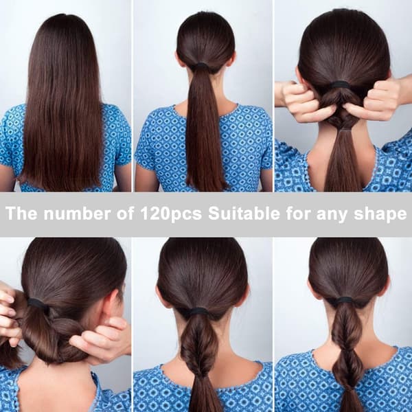 60 stykker Scrunchies Fløjl - Scrunchies - Hårelastik - Elastikbånd - Elastisk - Kvinder - Damer - 60 stykker Basis Sæt
