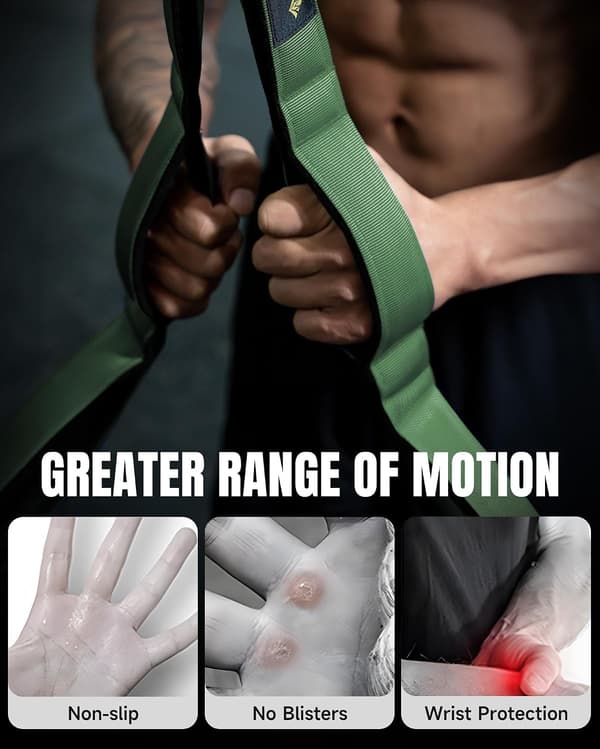 Triceps Rep Attachment - Improved Range of Motion Cable Handle for Pushdowns, Curls, Face Pulls, Professional Gym Use