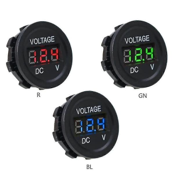 6-30V LED Digital Display Voltmeter Mini DC Spændingsmåler Bil Motorcykel