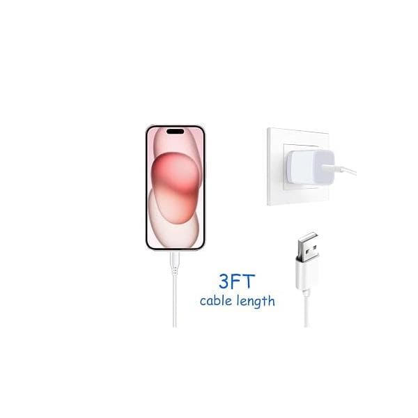 Bil Carplay-kabel til iPhone 17 15 16 /Air/ Pro Max, USB A til USB C til Carplay til iPhone USB-kabel.