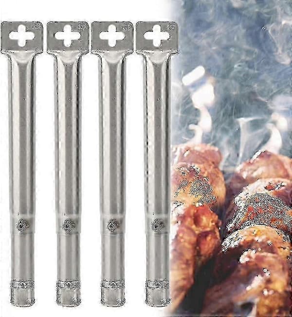 4 stk. universel justerbar grillbrænder i rustfrit stål til gasgrill