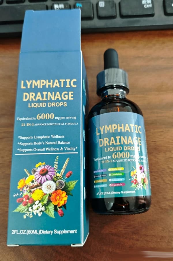 Lymfdränage flytande droppar 60 ml, blå