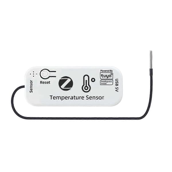 TUYA Zigbee temperatursensor APP fjernmonitor Tuya vanntett temperatursensor Smarthus 2M 2M Vit
