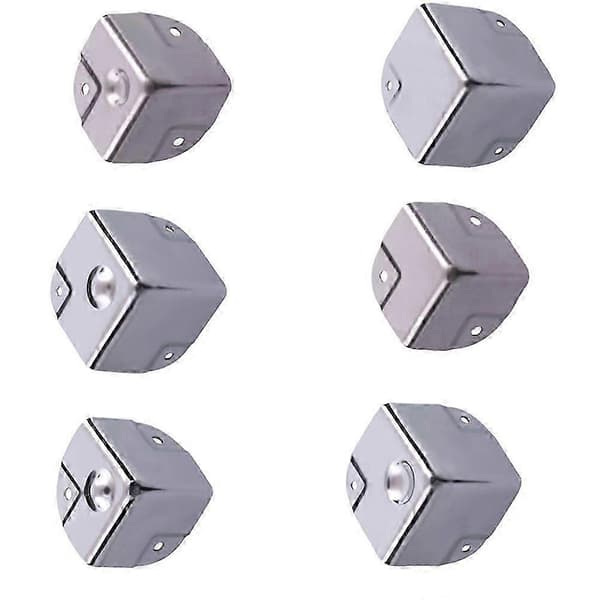 Hörnskydd Rostfritt för Aluminiumväska 4st Set