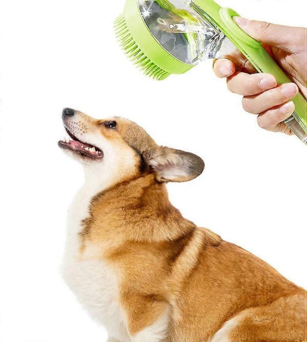 Blød silikone hundebadebørste Yellow