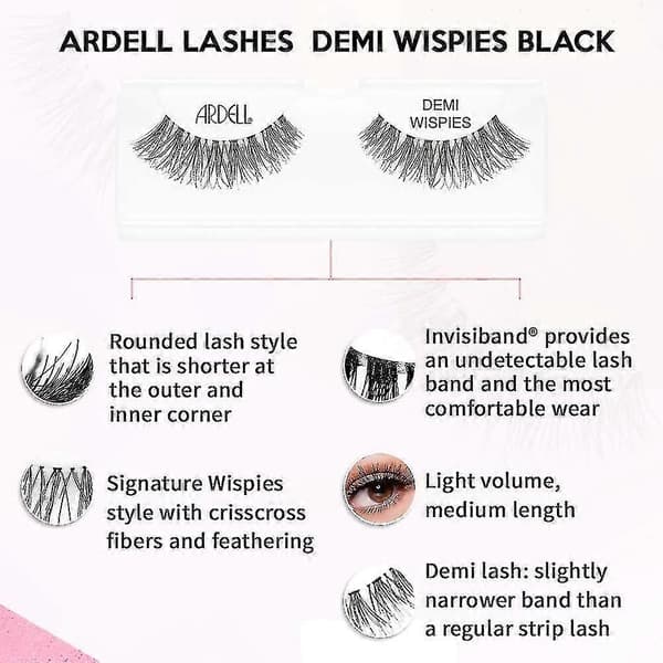 Lösögonfransar Wispies Cluster 603 (4-pack) S07 Demi Wispies Black