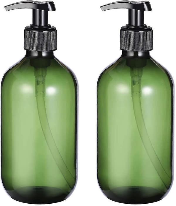 2-pack tom schampoflaska tvålautomat lotionpumpflaska behållare 500ml