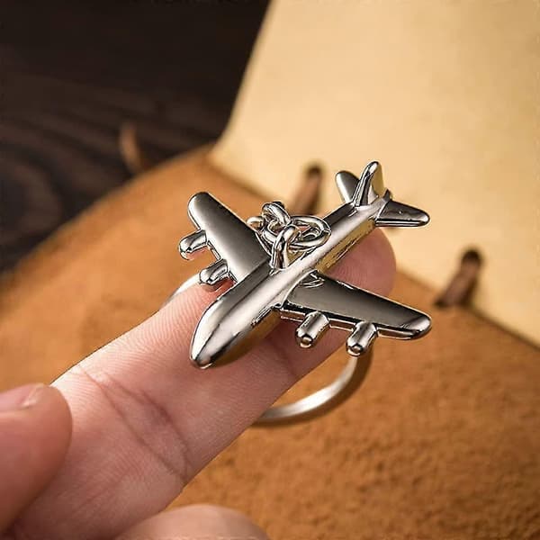 2-pack flygplansnyckelringar pilotnyckelringar för unga män vän kollega present