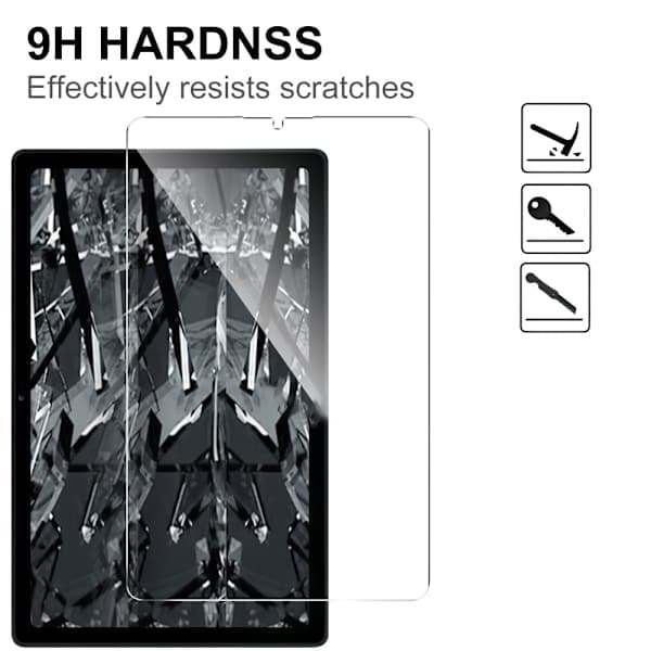 2 st Samsung Tab A9 surfplatta härdat glas
