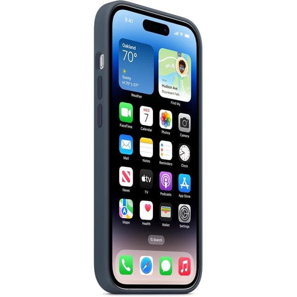 iPhone 14 Pro silikonecover med MagSafe - Stormblå
