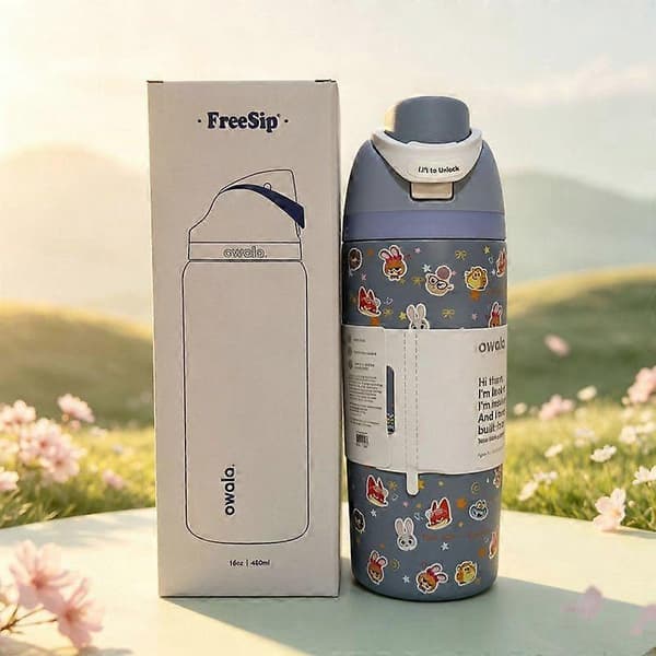 Owala Freesip 24/32oz Vannflaske Rustfritt Stål Nick Blå