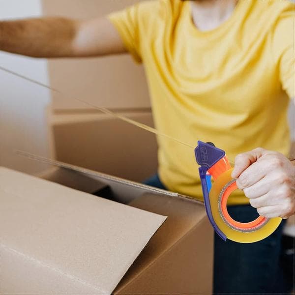 2 st manuell tejphållare med ergonomiskt grepp för kartongförsegling och packning