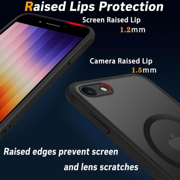 Magnetic Case for iPhone SE (2022/3rd/2020/2nd Gen.), iPhone 8 & 7 - MagSafe Compatible, Shockproof