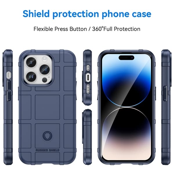 iPhone 15 Pro Max Deksel Robust Blå 50