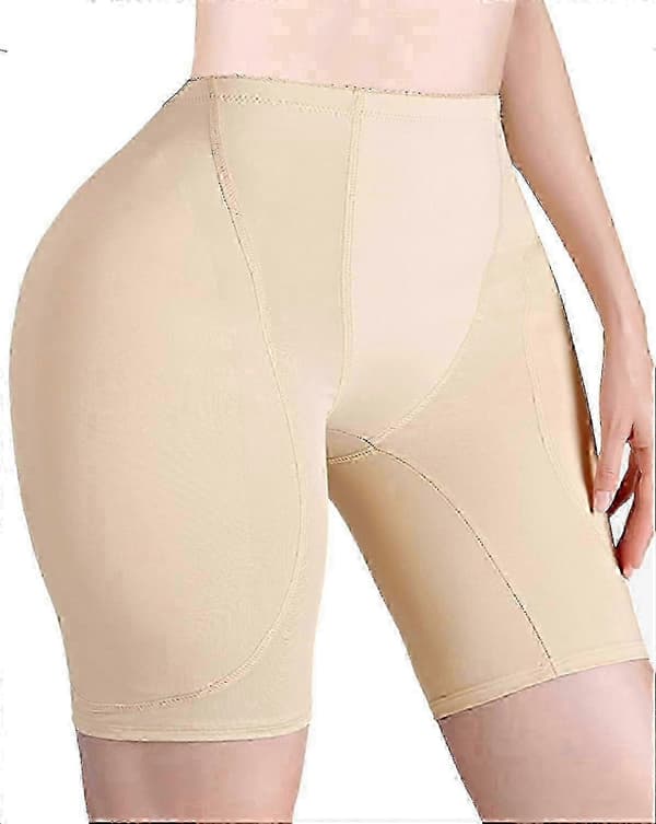 Butt- og hofteforbedrende shapewear med hoftepuder til kvinder Nude Large