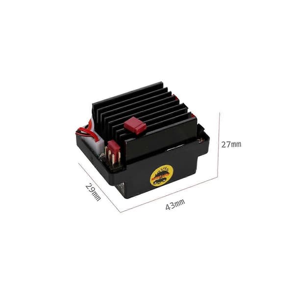 RC & Båt R/C Hobby 6-12V Børstet Motor Hastighetskontroller ESC 320A Børstet Motor Hastighetskontroller for Svart