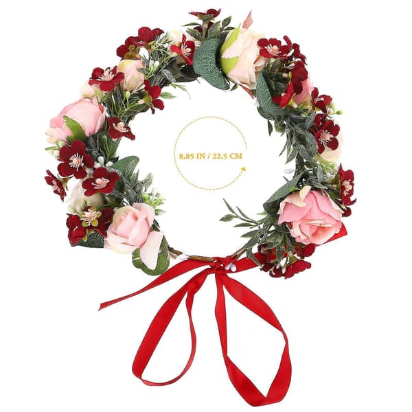 Blomsterhovedkrans til bryllupsblomsterdiademer Kranskrone