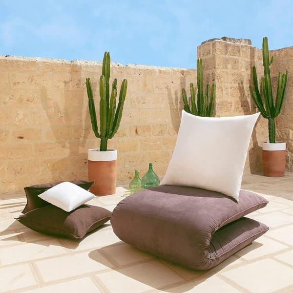 Pute 40 x 40 cm, 2-pakning, dekorative puter til seng og sofa, inner