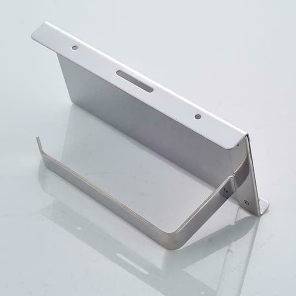 Stilren toiletpapirholder + mobilhylde i rustfrit stål Silver silver
