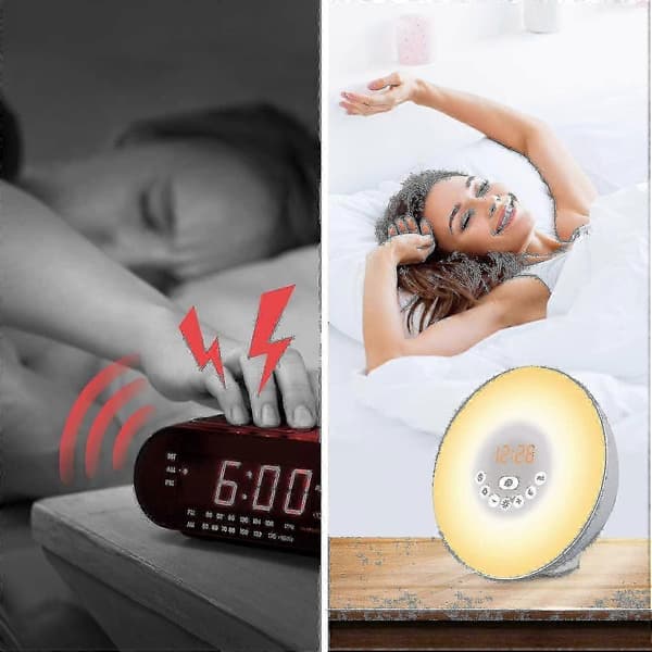 Dawn Simulator For A Gentle Wake-up Call - With Dark Night Mode Display Off