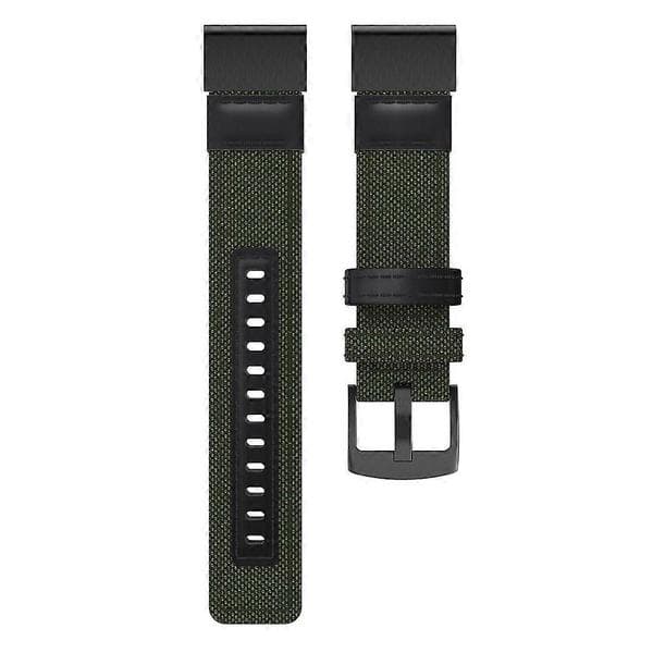 Kellon ranneke Garmin Fenix5 Plus -kellolle Army Green