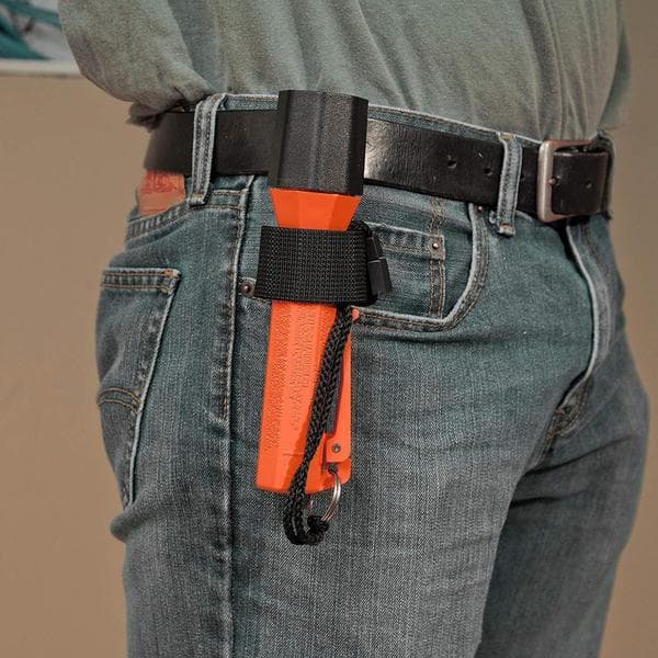 Flashlight Holder for Belt, Compact Flashlight Tool Belt Holder, Powerline Flashlight Sheath for Belt, Maglite C Cell Flashlight