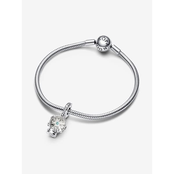 Pandora - Snowflake Snow Globe Dangle Charm - Sterlingsilver